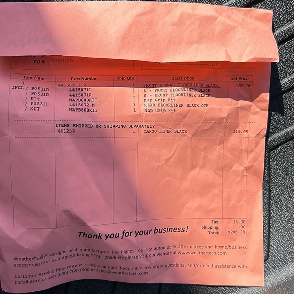 Weather Tech BMW X5 2024 model. Front and back seat covers. NWT - Picture 5 of 5